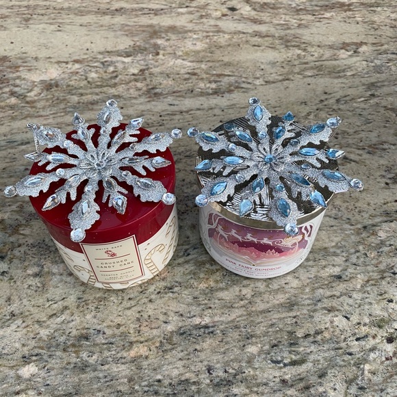 1 Snowflake Candle Magnet Topper